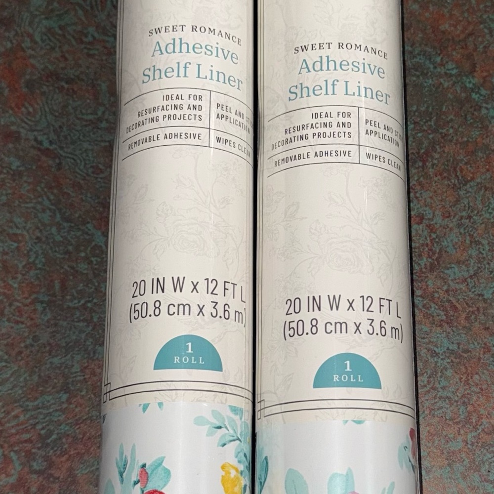 Pioneer Woman Sweet Romance Adhesive Shelf Liner  quantity 3